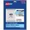Avery TrueBlock Matte White Paper Labels, 1/2" x 1-3/4" Rectangle